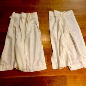 Cream Honeycomb Tier Curtain